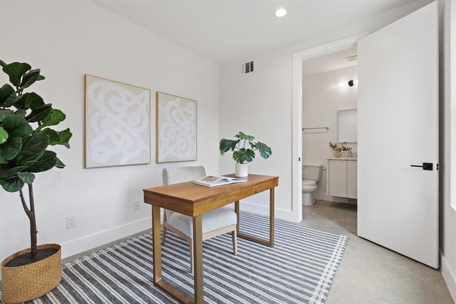 Furnished interior view inside a new home in , Dallas (Image 7). Furnished interior view inside a new home in , Dallas (Image 7).