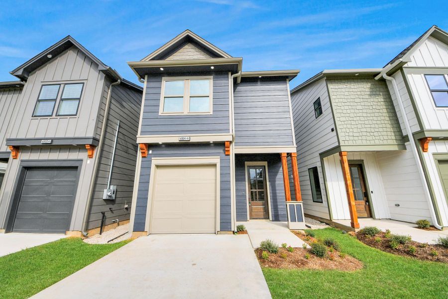 Front exterior of a new home in , Houston, TX, highlighting curb appeal (Image 25).