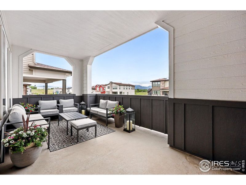 Front Balcony with Mountain Views