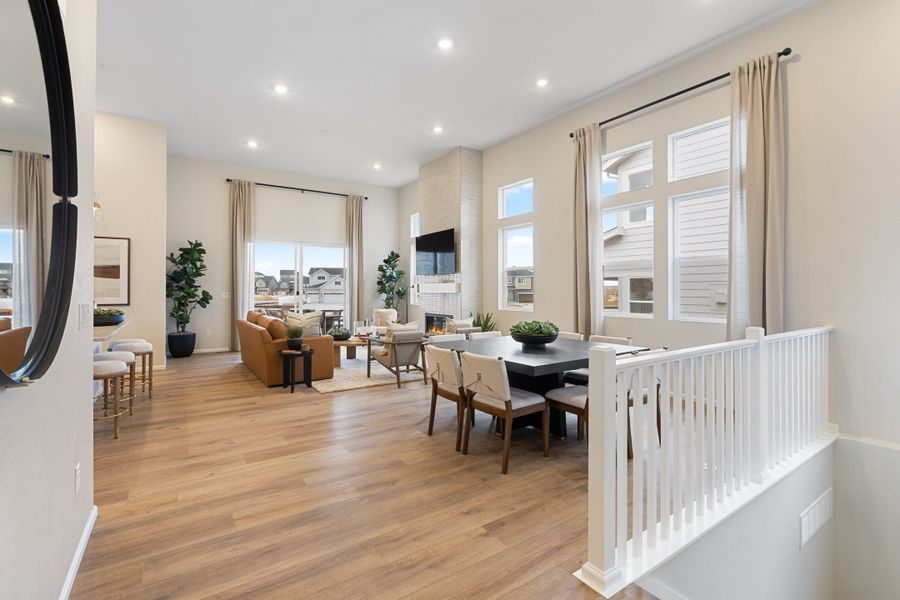 Representative furnished interior of a home built from the 5002 by Risewell Homes in The Estates Collection at Murphy Creek, Aurora (Image 8).