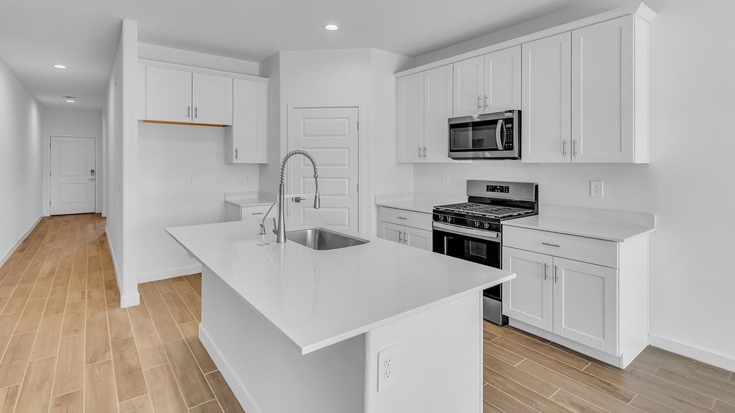 Furnished interior view inside a new home in The Oasis at Rocking K, Vail (Image 7).