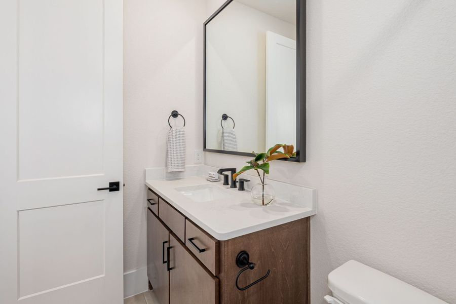 Furnished interior view inside a new home in Fields Select - 50's, Frisco (Image 30).