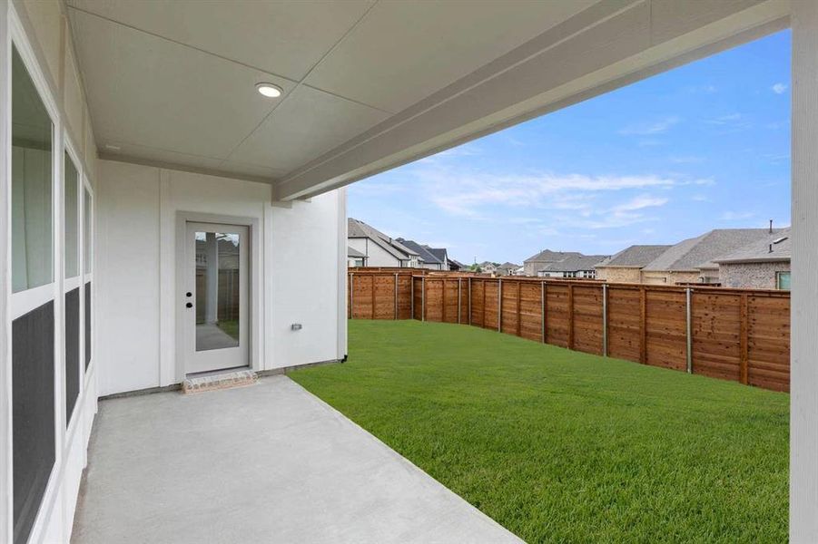 Exterior details and patio area of a home in Solterra, Mesquite (Image 27).