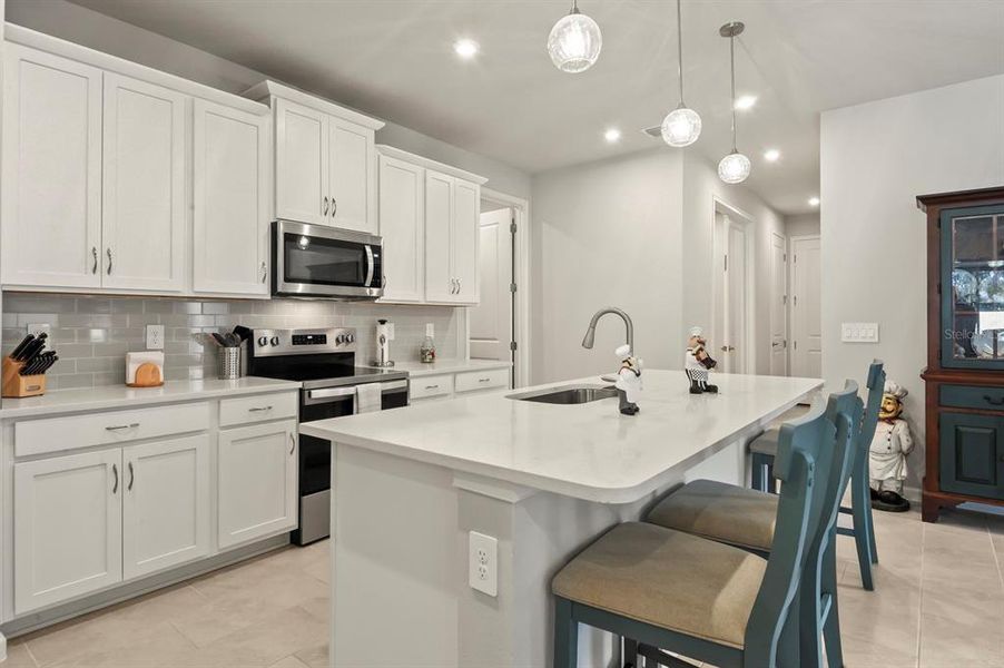 Furnished interior view inside a new home in , Sun City Center (Image 8). Furnished interior view inside a new home in , Sun City Center (Image 8).