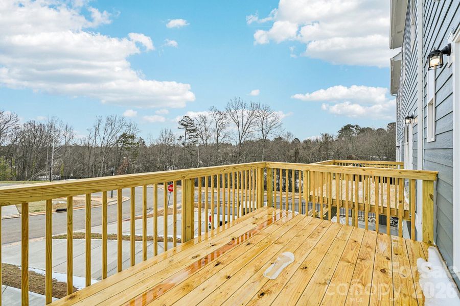 Exterior details and patio area of a home in Vanguard at Vermillion, Huntersville (Image 21).