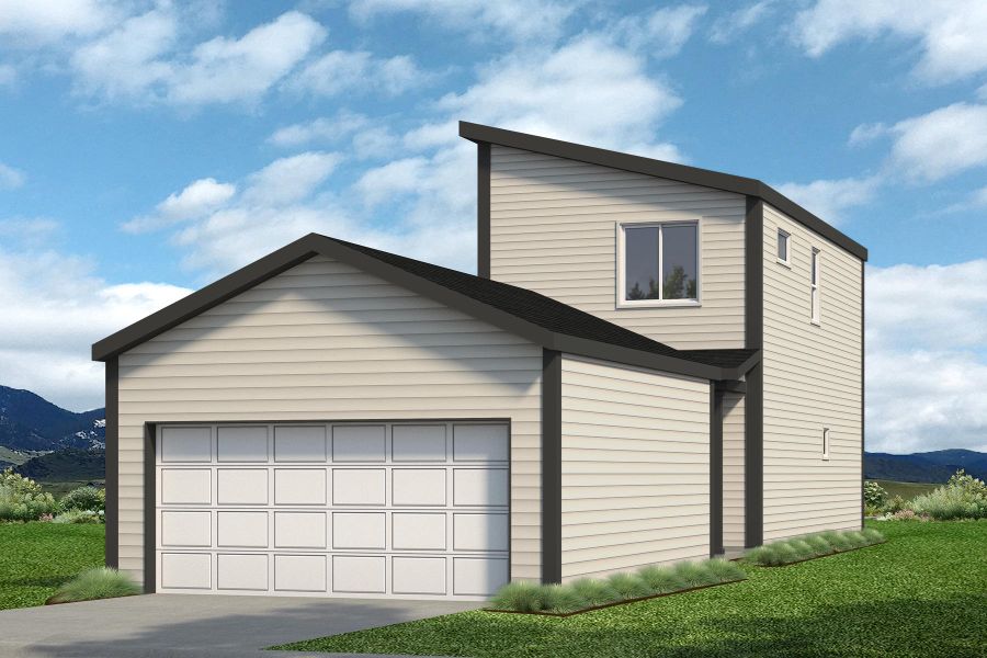 Representative exterior photo of a completed home built from the Telluride by Baessler Homes in Liberty Draw, Evans, CO (Image 8).