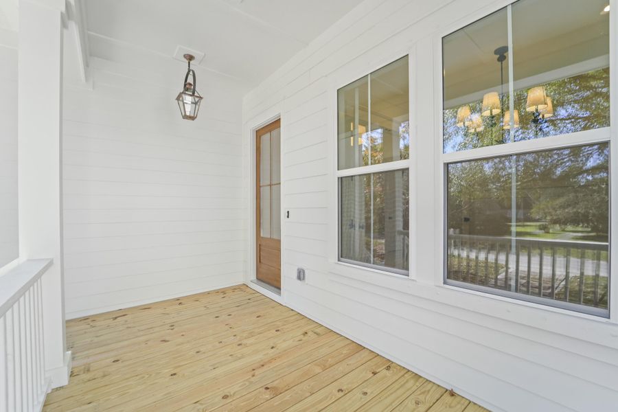 Exterior details and patio area of a home in , Charleston (Image 28).