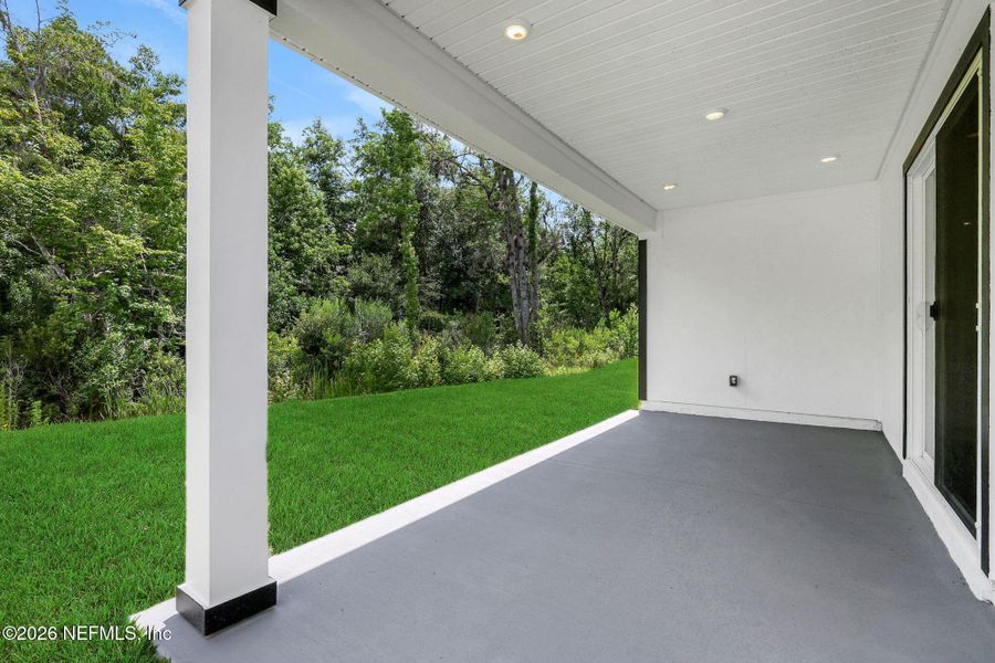Exterior details and patio area of a home in Wilford Oaks, Orange Park (Image 26). Exterior details and patio area of a home in Wilford Oaks, Orange Park (Image 26).