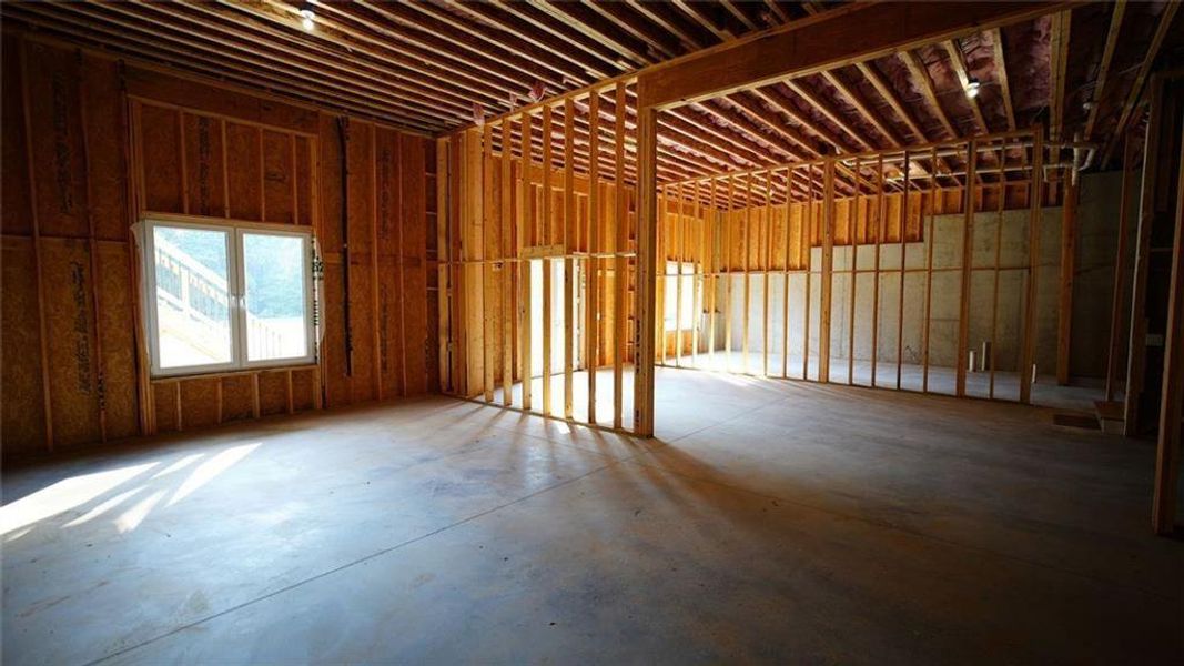 In-progress construction of a new home in , Flowery Branch, GA (Image 68).