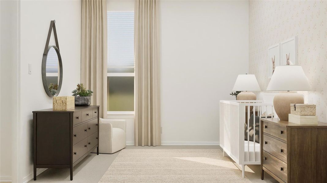 Furnished interior view inside a new home in The Highlands, Porter (Image 24). Furnished interior view inside a new home in The Highlands, Porter (Image 24).
