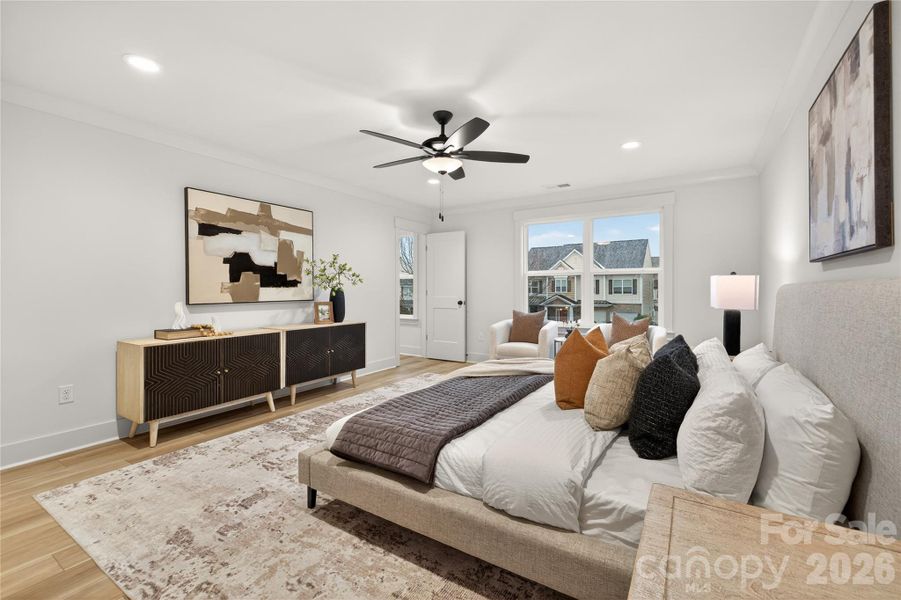 Furnished interior view inside a new home in , Charlotte (Image 8). Furnished interior view inside a new home in , Charlotte (Image 8).