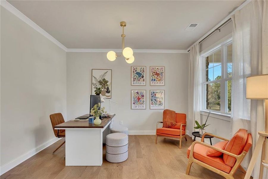 Furnished interior view inside a new home in , Marietta (Image 55).