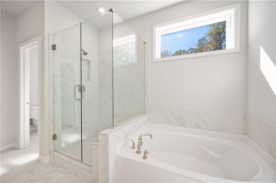 Furnished interior view inside a new home in Hopewell Reserve, Cumming (Image 41).