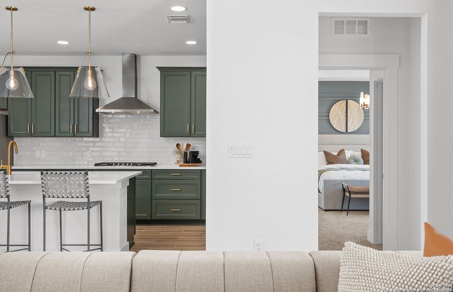 Furnished interior view inside a new home in Legacy at Lake Dunlap, New Braunfels (Image 15).