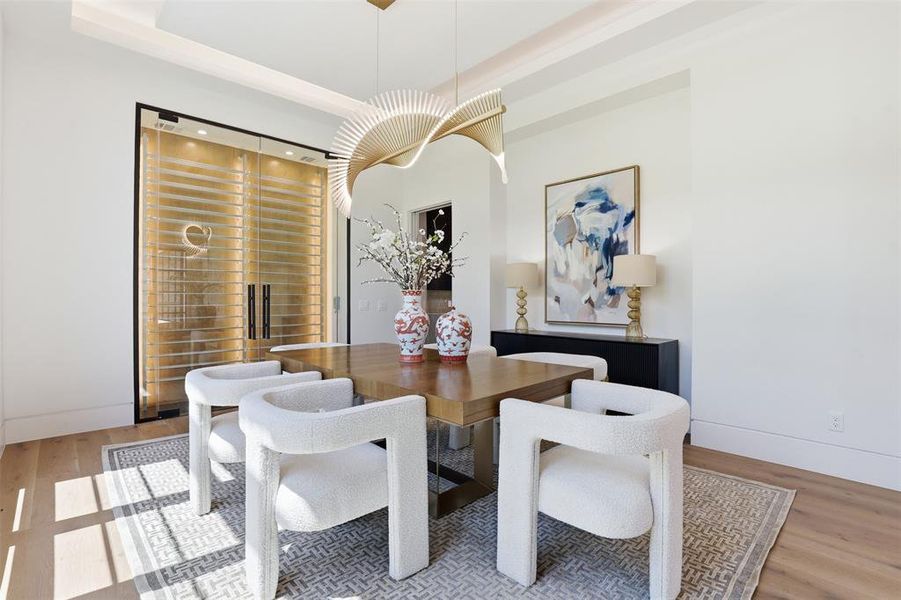 Furnished interior view inside a new home in , Aledo (Image 31).