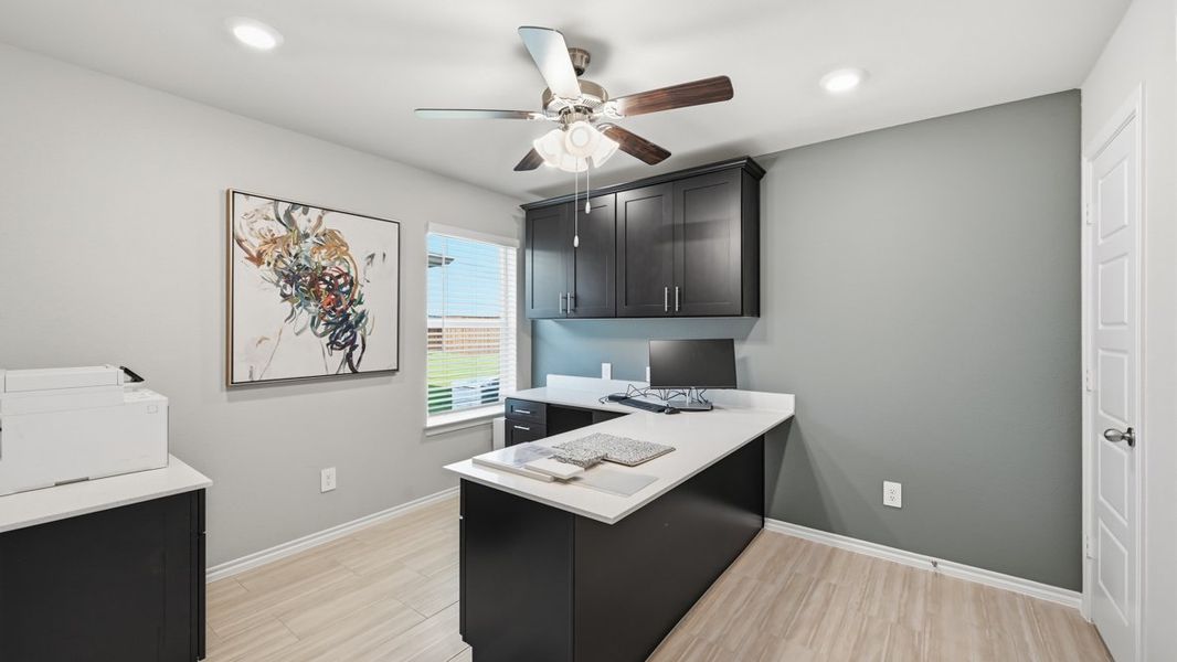Furnished interior view inside a new home in Lonestar at Liberty Trails, Fort Worth (Image 28).