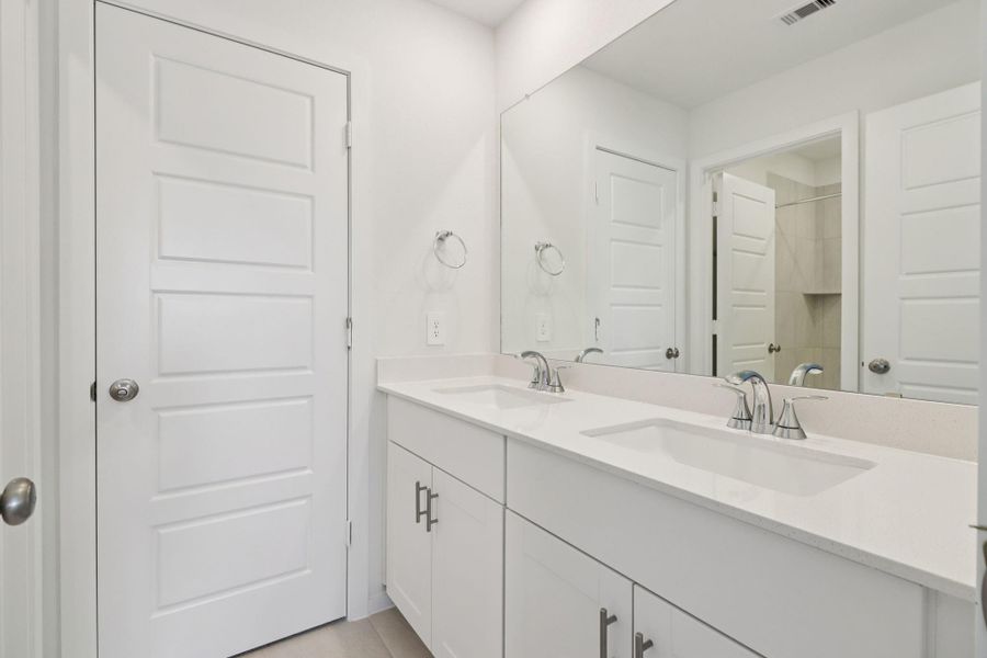 Furnished interior view inside a new home in Sanford Farms - Premier Series, Waller (Image 6).