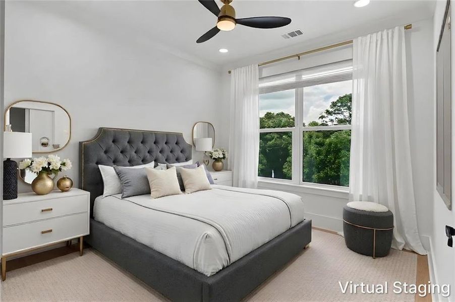 Furnished interior view inside a new home in , Braselton (Image 18).