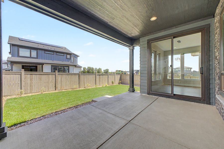 Exterior details and patio area of a home in West Grange, Longmont (Image 22). Exterior details and patio area of a home in West Grange, Longmont (Image 22).
