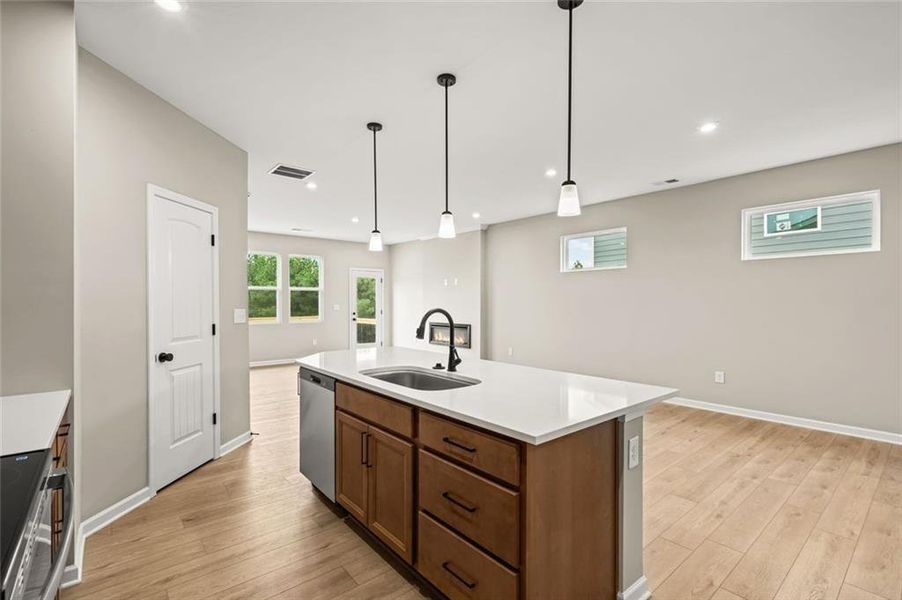 Furnished interior view inside a new home in Villas at Gold Creek, Dawsonville (Image 9).