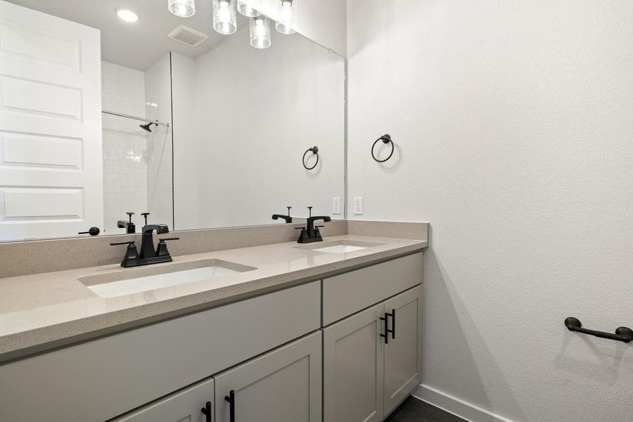 Furnished interior view inside a new home in Lariat, Liberty Hill (Image 16).