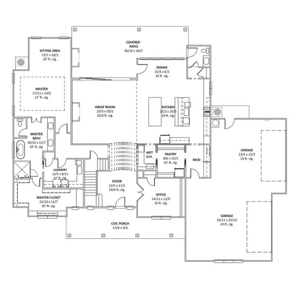 2D floor plan layout of this home in Capitol Hill, Anna, TX (Image 4).