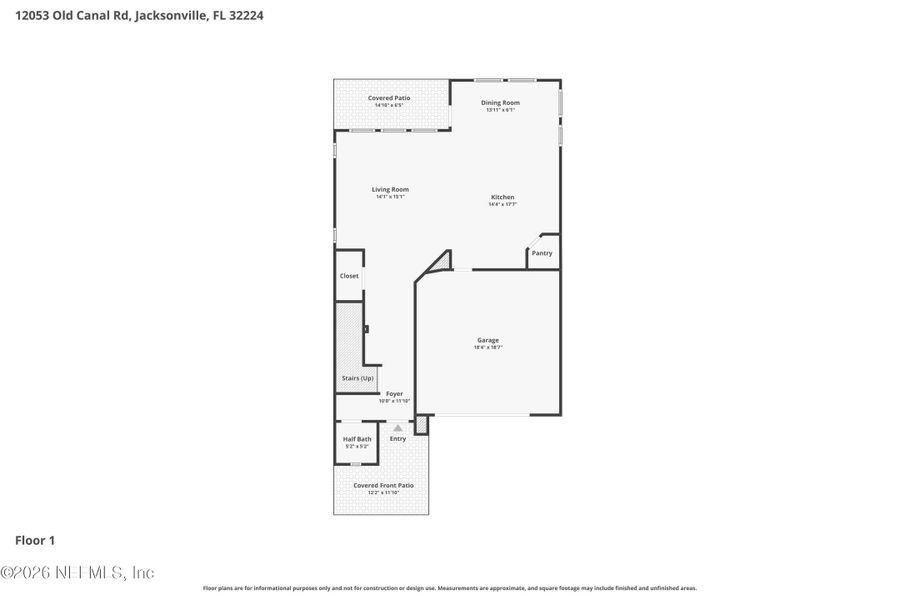 2D floor plan layout of this home in Seven Pines 40' Front Entry, Jacksonville, FL (Image 6).