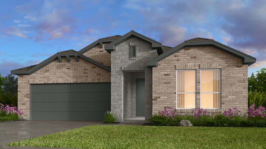 Representative exterior photo of a completed home built from the Dovetail by Taylor Morrison in Nolina 50s, Georgetown, TX (Image 1).