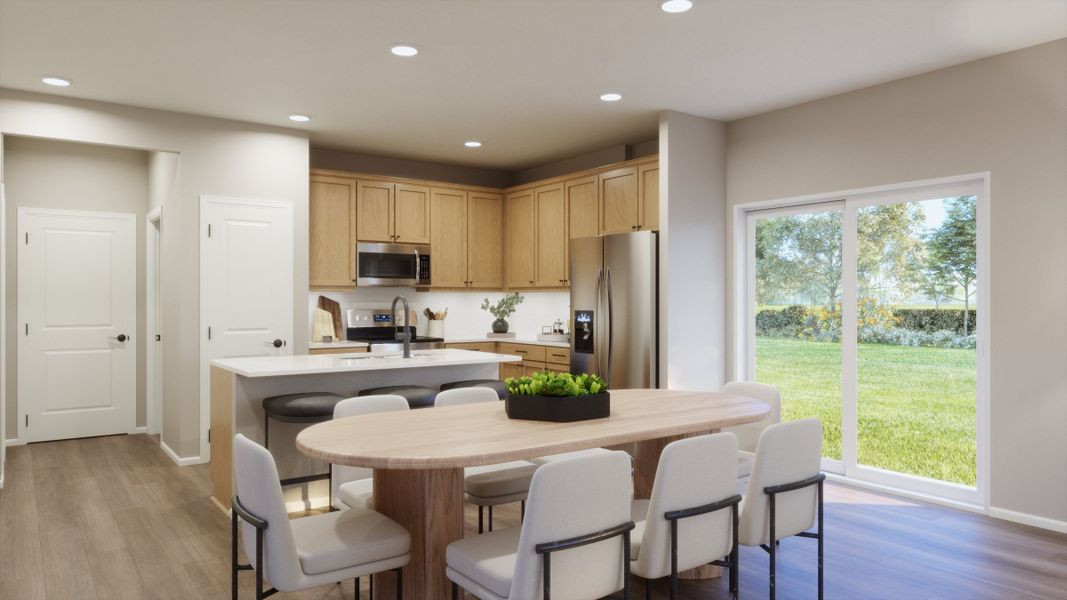 Representative furnished interior of a home built from the 2213 by Risewell Homes in Windler, Aurora (Image 6).