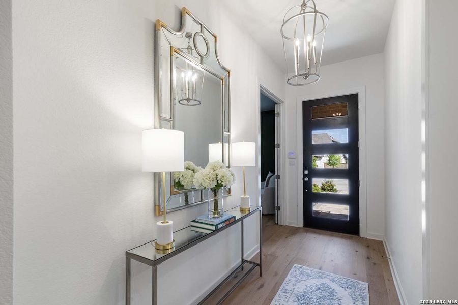 Furnished interior view inside a new home in La Cima, San Marcos (Image 6).