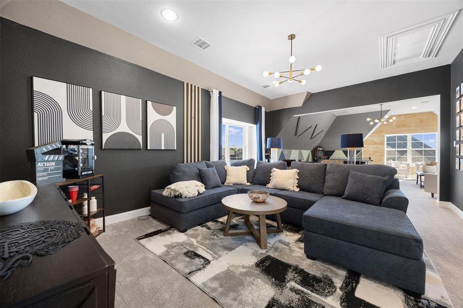 Furnished interior view inside a new home in Somercrest, Midlothian (Image 15).