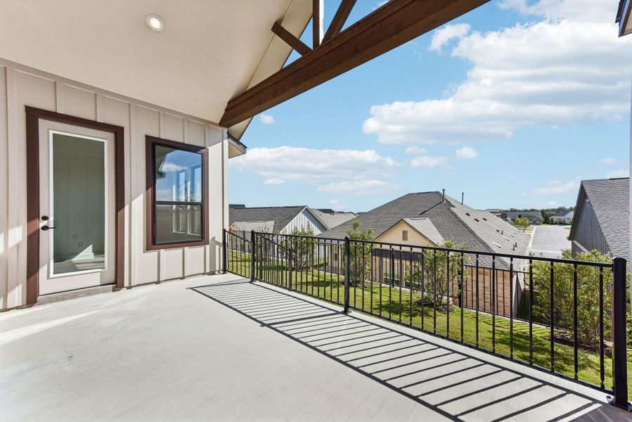 Balcony with a residential view