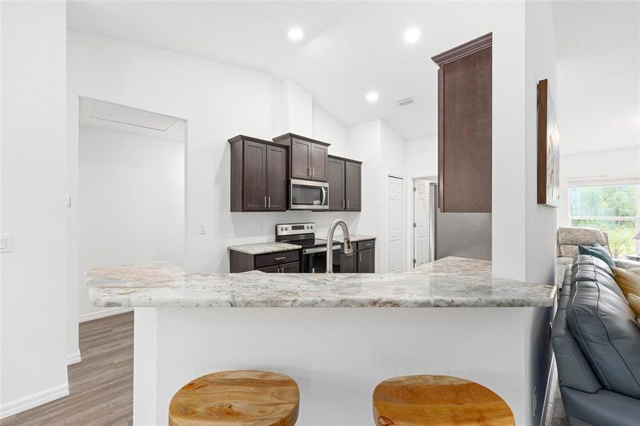 Furnished interior view inside a new home in , Dunnellon (Image 5).