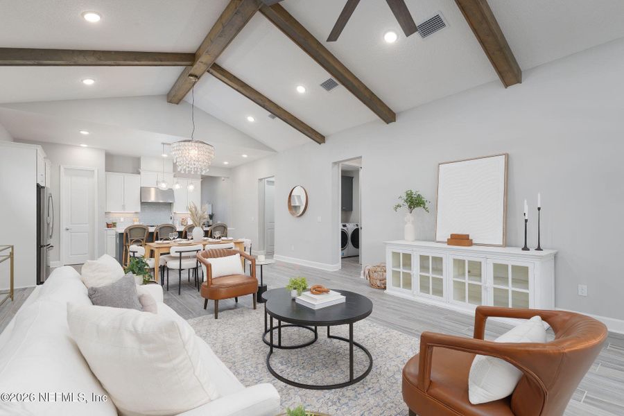 Furnished interior view inside a new home in Seabrook Village at Seabrook, Ponte Vedra (Image 17).