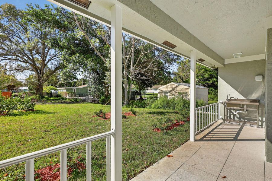 Exterior details and patio area of a home in , Fort Pierce (Image 13). Exterior details and patio area of a home in , Fort Pierce (Image 13).