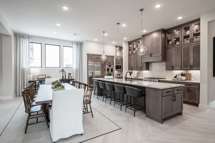 Representative furnished interior of a home built from the Carignan by Tri Pointe Homes in Bridgeland, Cypress (Image 7).