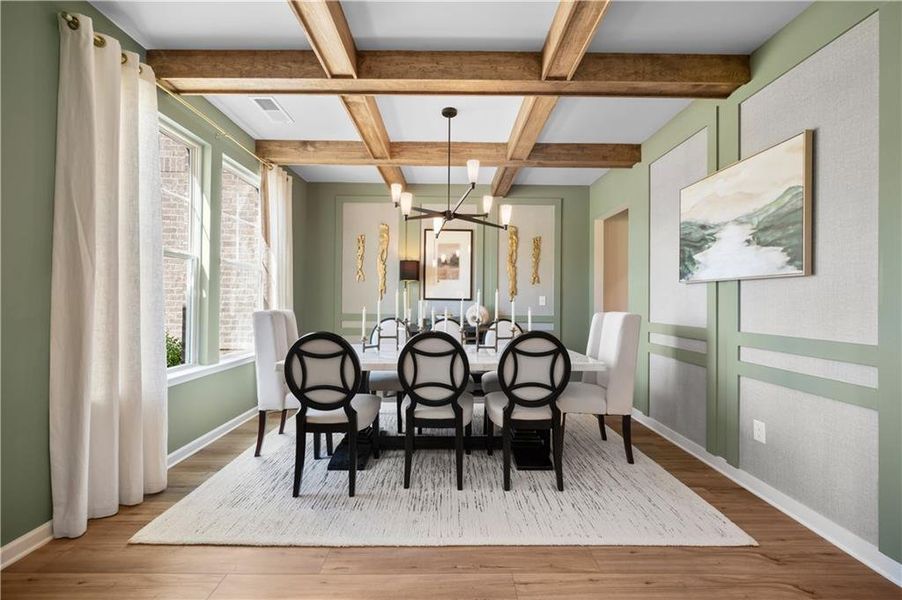 Furnished interior view inside a new home in Adagio, Dacula (Image 25).