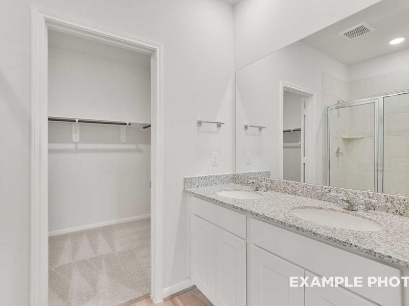 Furnished interior view inside a new home in Caney Creek Place, Conroe (Image 10).