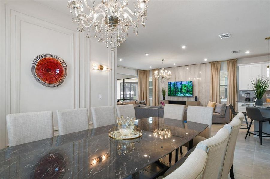 Furnished interior view inside a new home in , Kissimmee (Image 27).