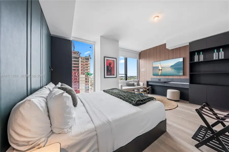 Furnished interior view inside a new home in , Miami (Image 14).