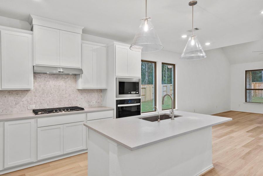 Furnished interior view inside a new home in The Highlands, Porter (Image 12).