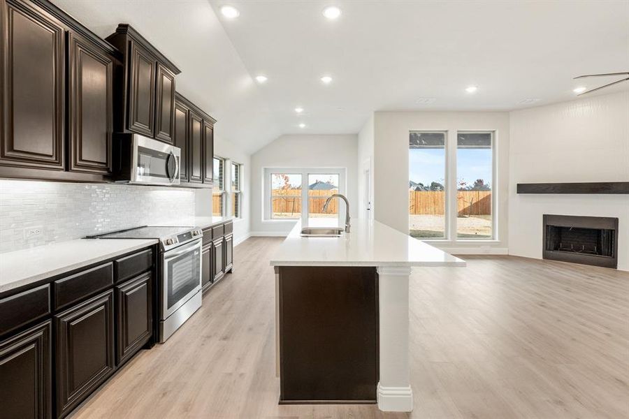 Furnished interior view inside a new home in The Retreat at North Grove 60, Waxahachie (Image 12).