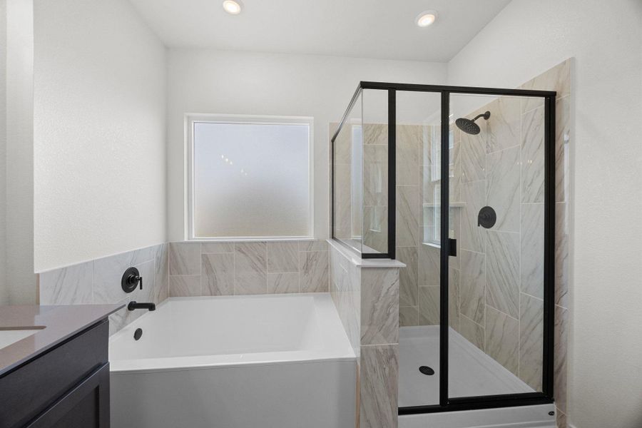 Furnished interior view inside a new home in Salerno - Classic Collection, Round Rock (Image 10).