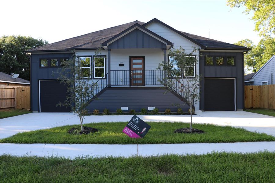 Front exterior of a new home in , Houston, TX, highlighting curb appeal (Image 2). Front exterior of a new home in , Houston, TX, highlighting curb appeal (Image 2).