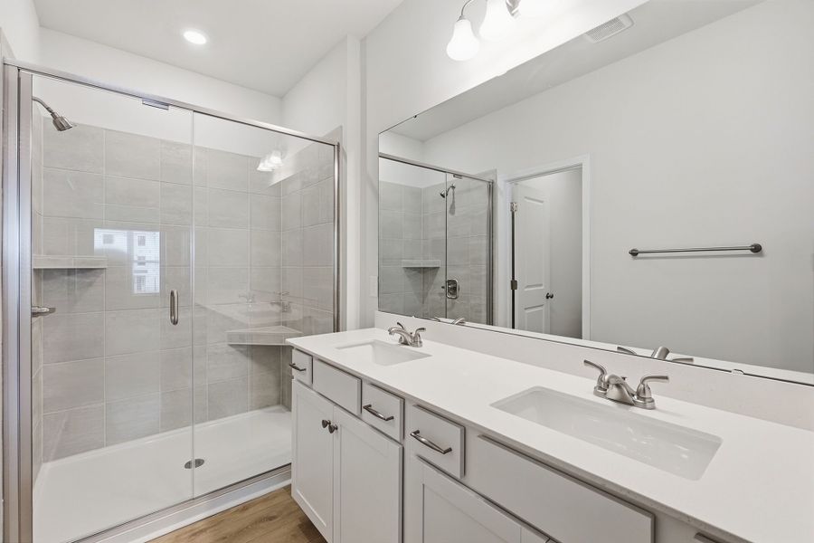 Furnished interior view inside a new home in Nichols Landing, Charlotte (Image 14).