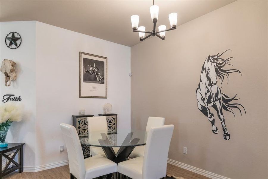 Furnished interior view inside a new home in Lakeview Heights, Azle (Image 8).