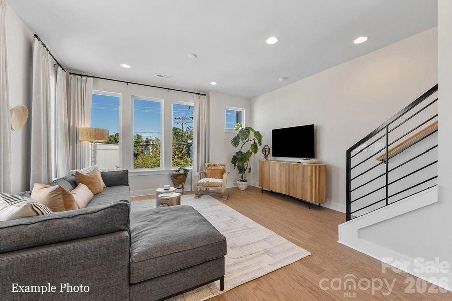 Furnished interior view inside a new home in , Charlotte (Image 17).