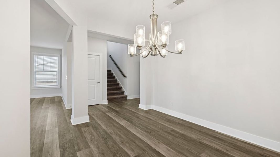 Representative unfurnished interior of a home built from the Phoenix by D.R. Horton in Edgewood Estates, Greenville (Image 12).