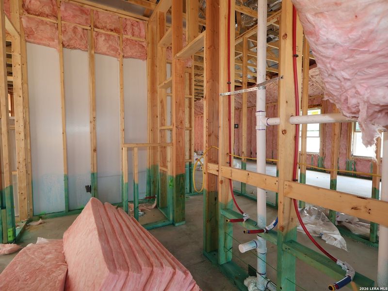 In-progress construction of a new home in Meadows at Clear Springs, New Braunfels, TX (Image 19).