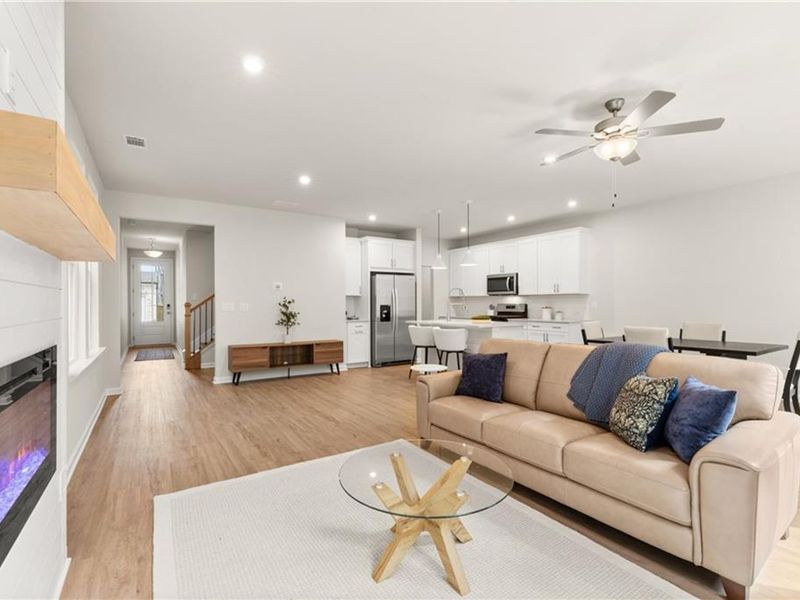 Furnished interior view inside a new home in The Village at Shallowford, Kennesaw (Image 12).